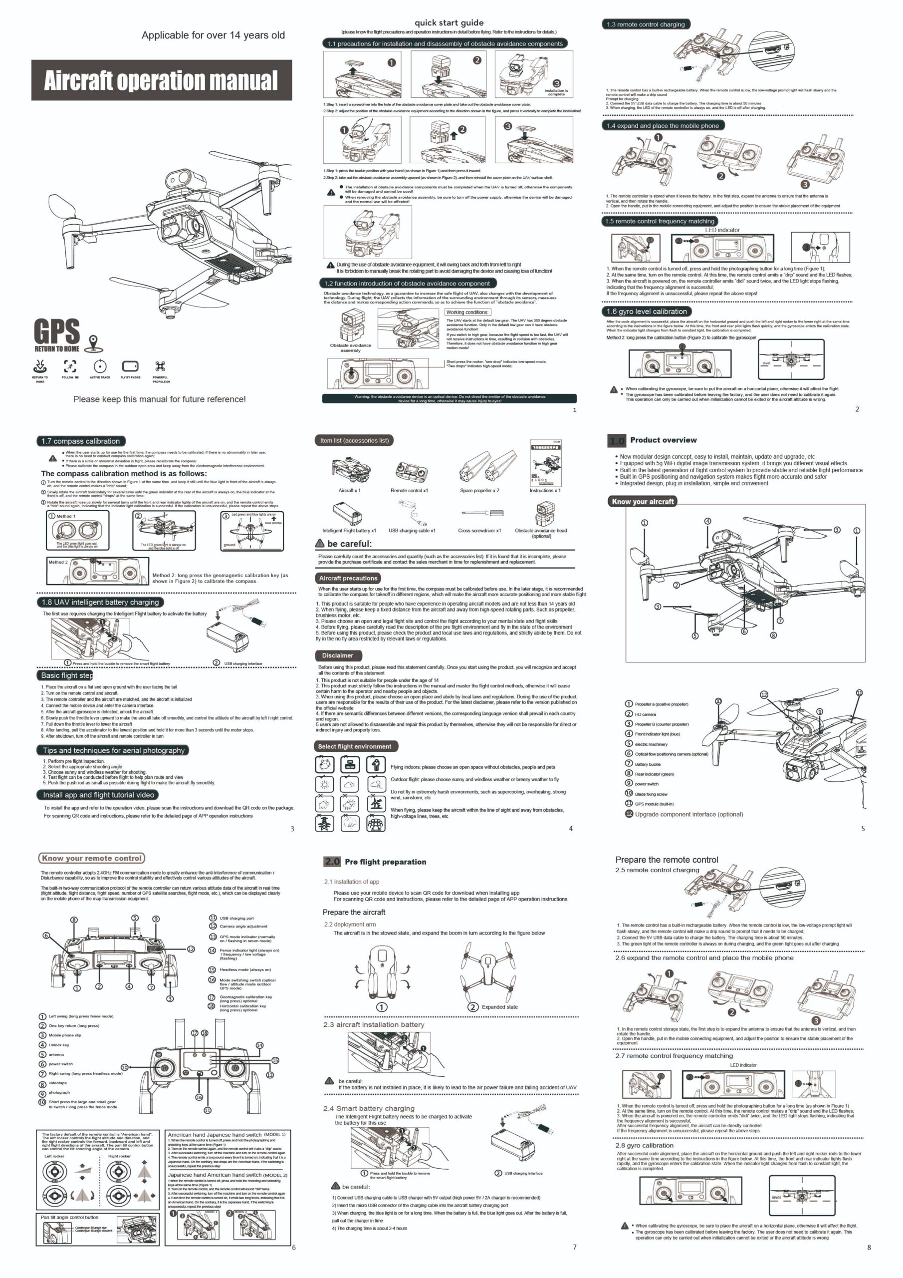 RG101 MAX Drone 14 rg101 max manual 1