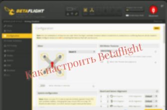 Как настроить прошивку Betaflight перед первым полетом FPV-дрона 261 betaflight nastroyka