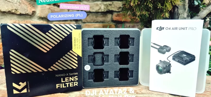 Обзор фильтров K&F Concept для FPV-системы DJI O4 Air Unit Pro и дрона Avata 2 1 kf concept dji avata 2 o4 air unit pro filters review 1