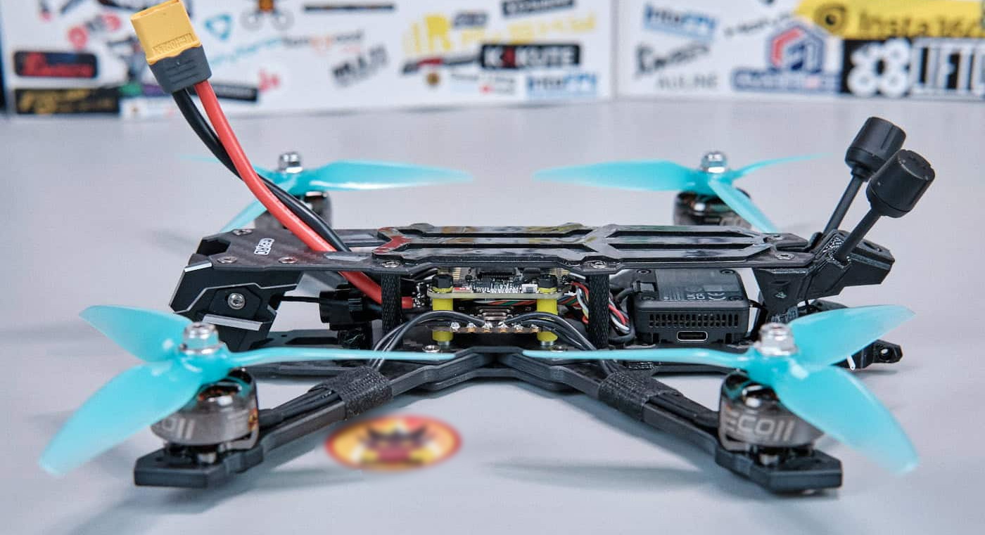 Как собрать FPV-дрон на базе DJI O4 Pro Air Unit 110 how to build fpv drone 2025 complete left side